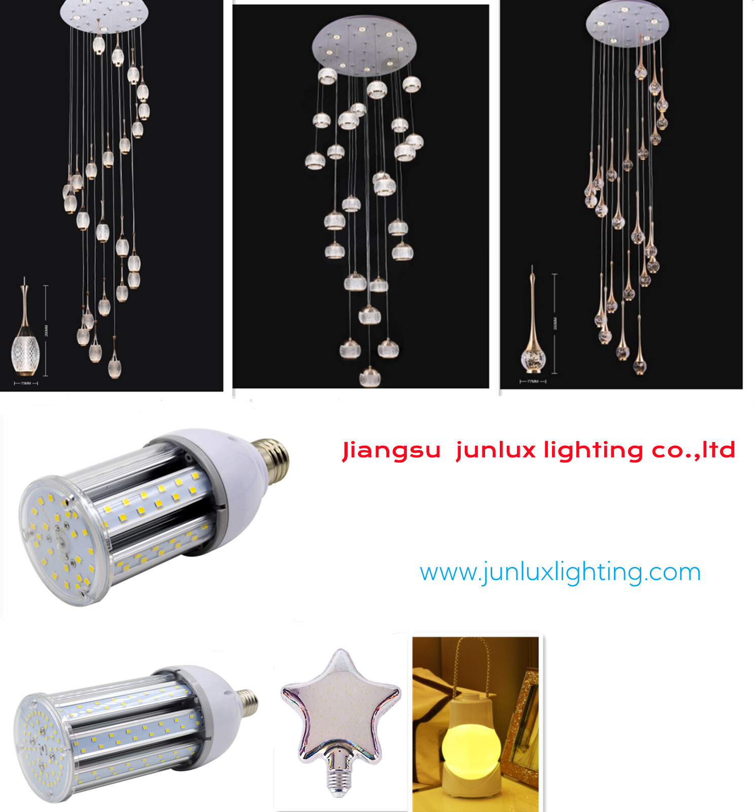 chandelier light corn light