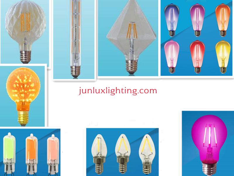 LED fialment bulb G45/A60/ST64 transparent retro bulb