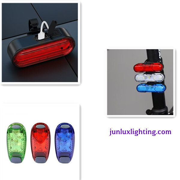 Bicycle night light bag night light colored plastic rechargeable small night light bicycle handlebar light