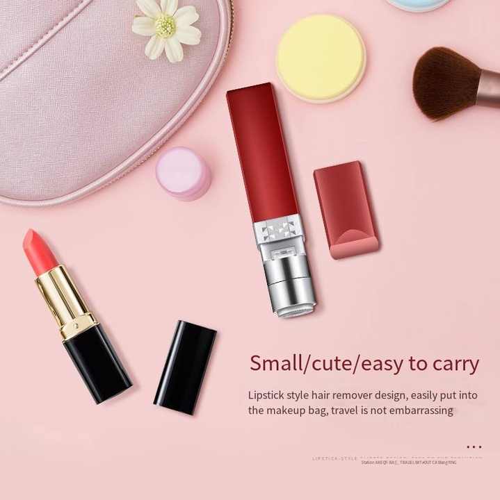 In 1/multi Deep Mini Size Painless Ladies Electric Mini Hair Removal Lipstick Shape Eyebrow Face Epilator Shaver Trimmer