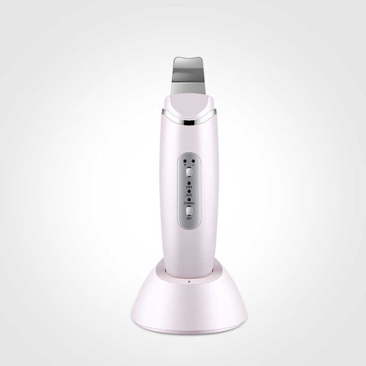 SAIN Compact Ultrasonic Waterproof User Friendly Exfoliation Black Heads Facial Skin Scrubber EMS