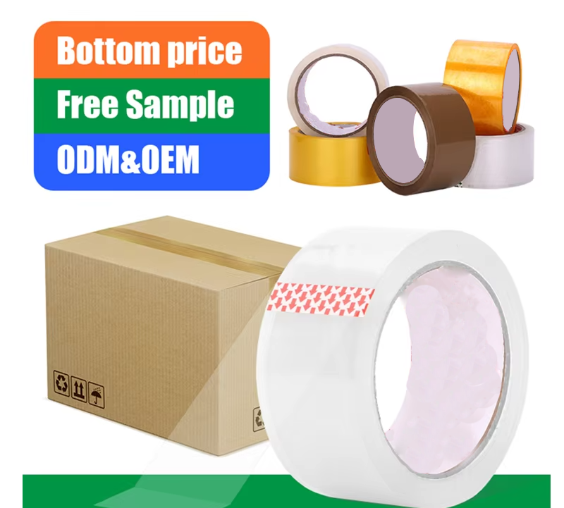 Clear Urethane Hot Melt Waterproof Opp Packing Tape Adhesive Sealing Tape For Office Warehouse Factory And Home Use