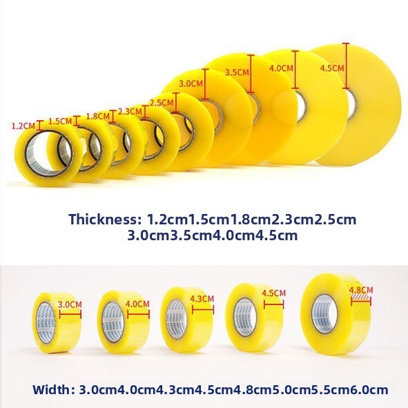 Clear Urethane Hot Melt Waterproof Opp Packing Tape Adhesive Sealing Tape For Office Warehouse Factory And Home Use