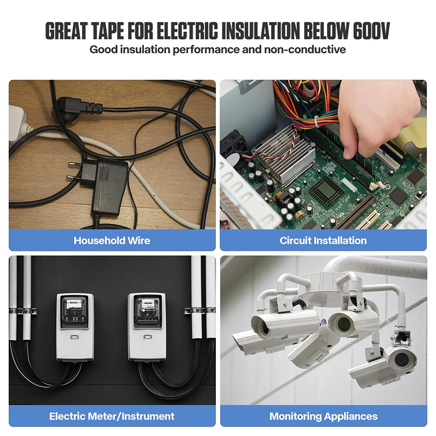 PVC Electrical Insulation Tape Fireproof Insulation Tape Electrical Insulation Strong Adhesive Tape Electrical Insulation Tape