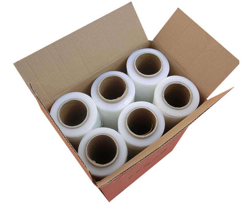 Transparent Plastic Manual Roll Hand Stretch Wrap Film 20 Micron Foil Stretch Transparent Filme Stretch 50cm
