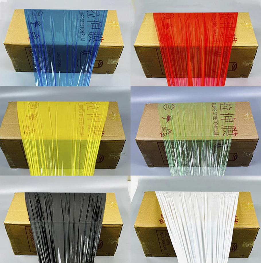 Lldpe Tear - Resistant Stretch Film Manufacturer Color Shrink Wrap Film Plastic Pallet Wrapping Hand Stretch Film