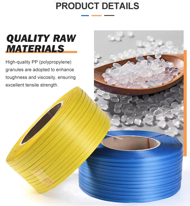 Polypropylene PP Strap Carton Packing Belt Plastic Strapping Roll