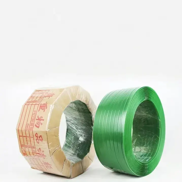 PET Strap Belt for Carton Packing Strapping Plastic High Quality Green Packaging Embossed Strap Band