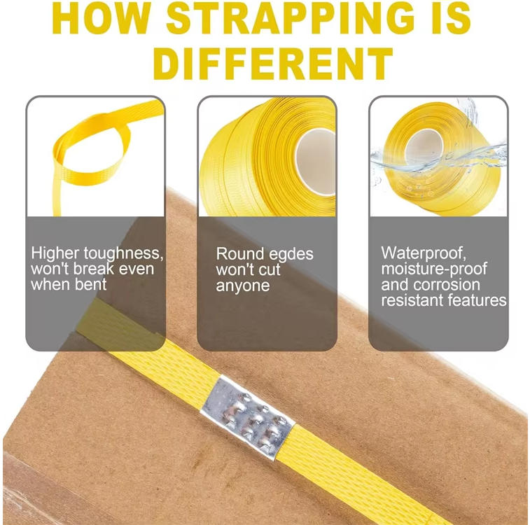 Polypropylene (PP) Strap Packaging Carton and Belt Plastic Strapping Band for Carton and Packaging Band