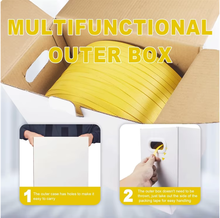 Polypropylene (PP) Strap Packaging Carton and Belt Plastic Strapping Band for Carton and Packaging Band