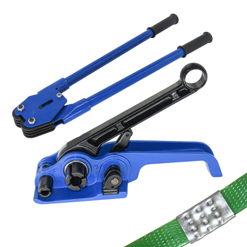 Steel Silent PET Strapping Machine Manual Tensioner Strapping Pliers 12-19mm Straps 16mm Width