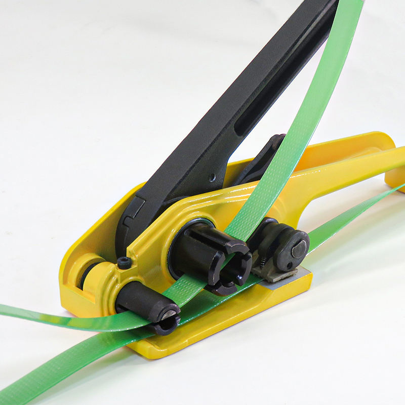 Steel Silent PET Strapping Machine Manual Tensioner Strapping Pliers 12-19mm Straps 16mm Width