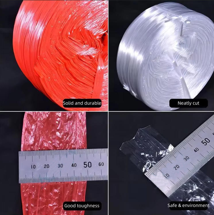 Factory Direct Supply Nylon Straw Cake Coil Plastic Strapping Rope New Material Non-Loose Disc Tear Film PP Material