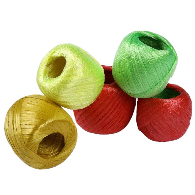 PP Flat Film Raffia String Eco-Friendly High Strength Customizable Packaging Tear Film Rope for Cords