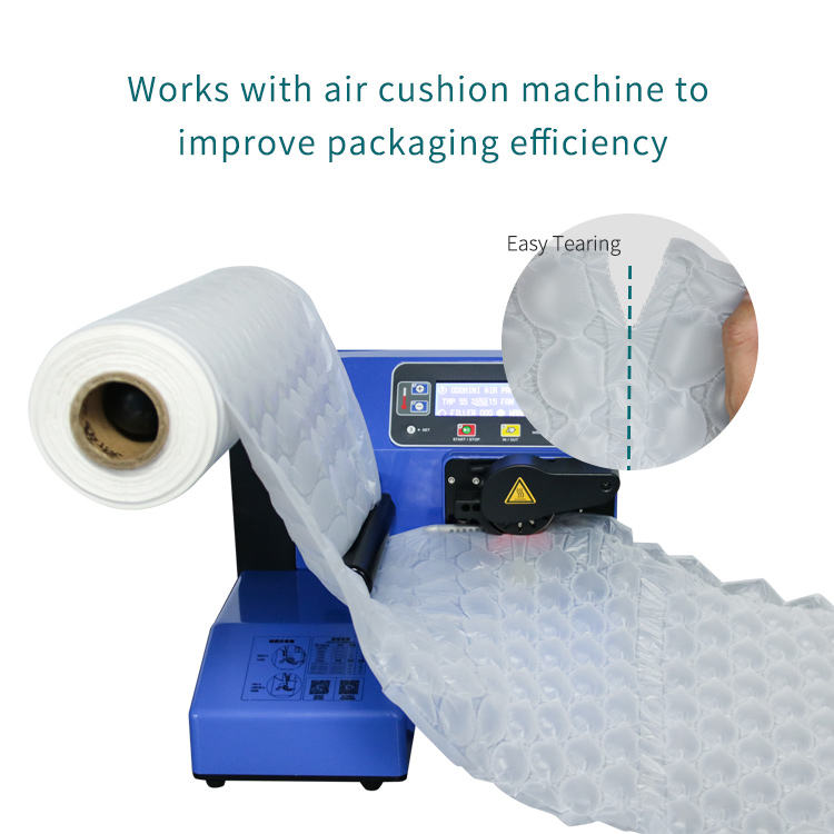 High Quality Inflatable Plastic Bubble Film Air Cushion Bubble Film Free Samples Shockproof Bubble Film