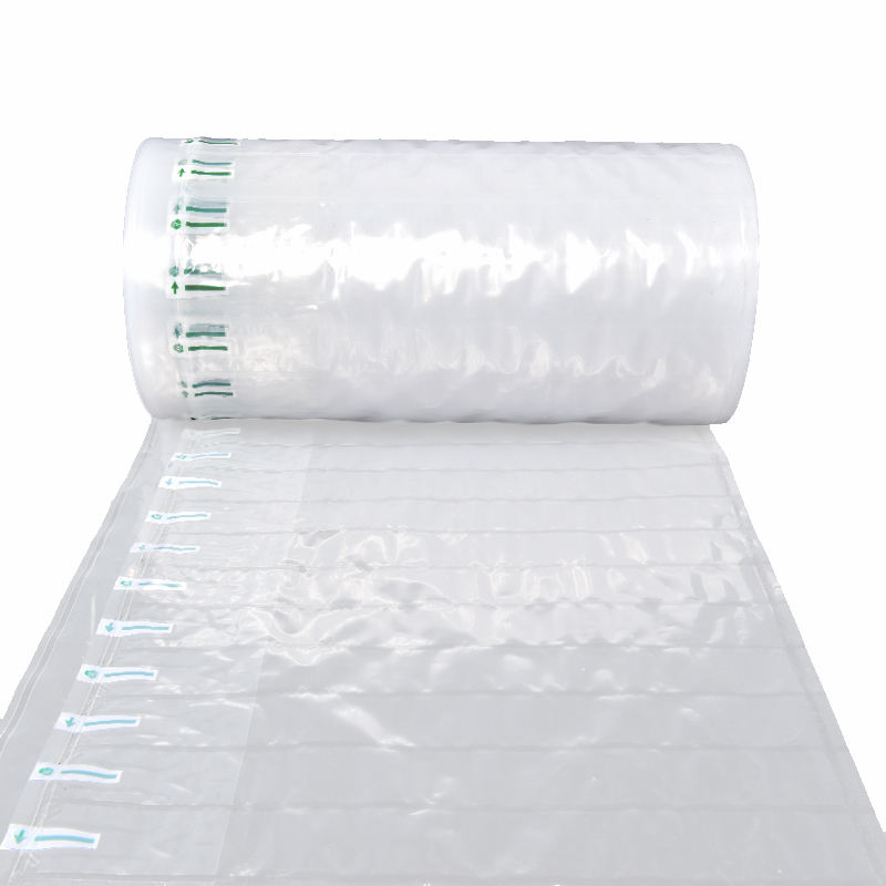 Easy-to-use Flexible Packaging Wrap Bubble Alternative Cushion Film Air Column Packaging Roll for Fragile Items Shipment