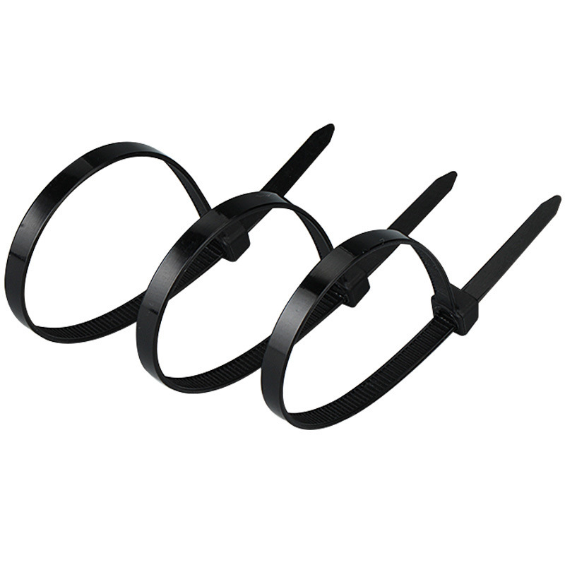 Self-locking nylon cable ties White, black, and colored plastic cable ties Snap-lock cable ties