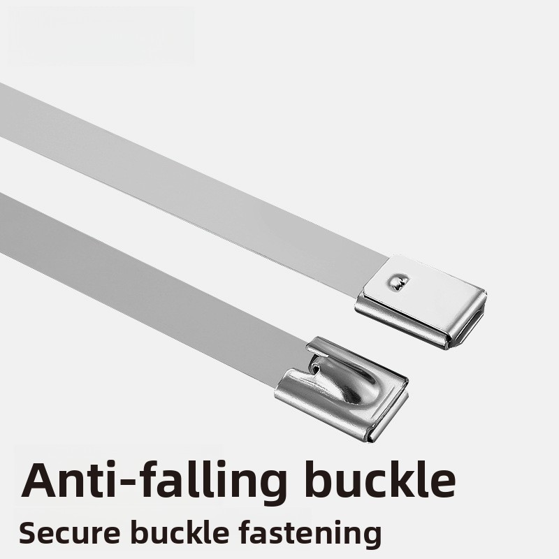  304 Stainless Steel Cable Ties with Self-Locking Mechanism Metal Cable Straps for Wire Trays Corrosion-Resistant Cable Bundling and Management Marine-Grade Anti-Corrosion Protection