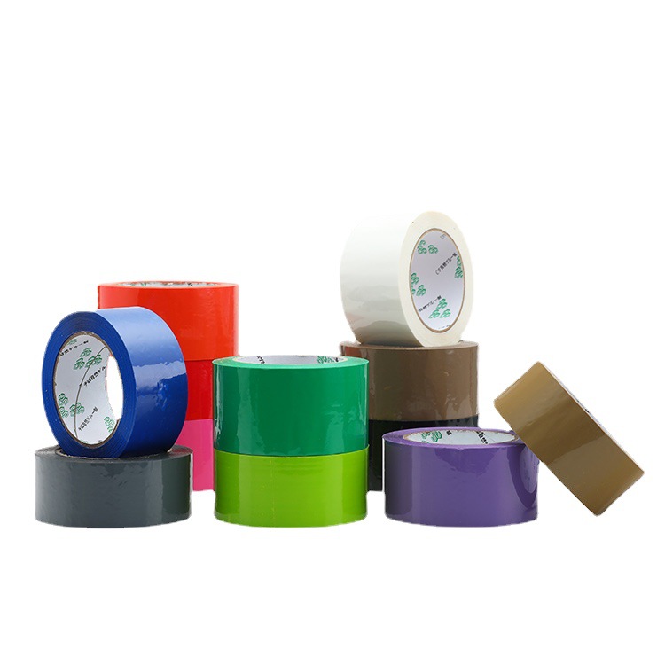 Colorful Sealing Tape Red, Yellow, Blue, Green, White, Coffee Brown Wide Adhesive Tape Packaging Tape Express Sealing Tape Adhesive Tape Strips