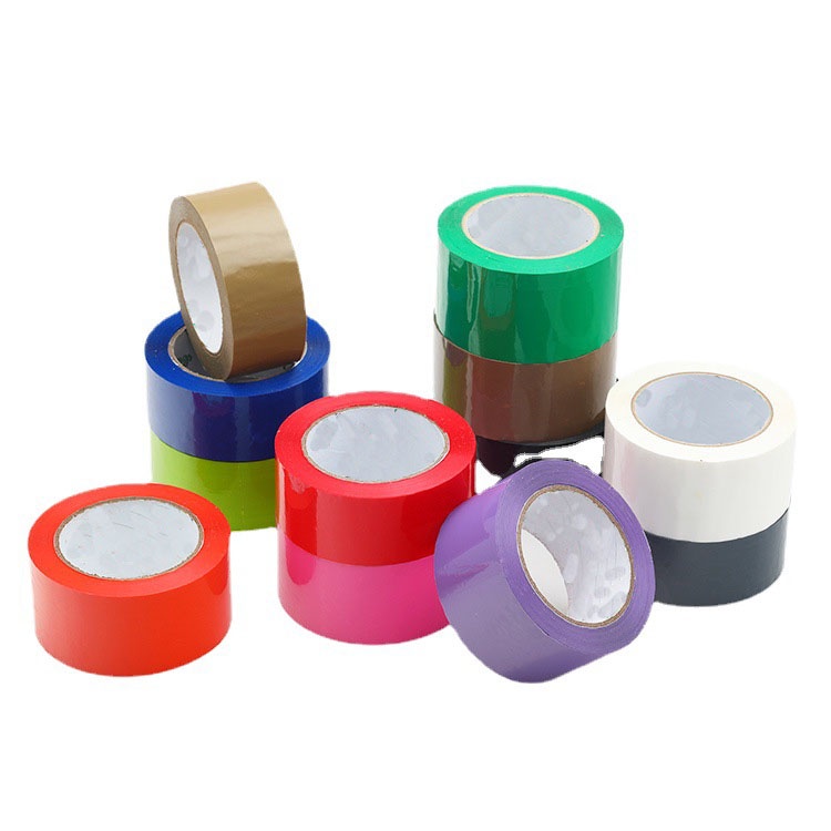 Colorful Sealing Tape Red, Yellow, Blue, Green, White, Coffee Brown Wide Adhesive Tape Packaging Tape Express Sealing Tape Adhesive Tape Strips
