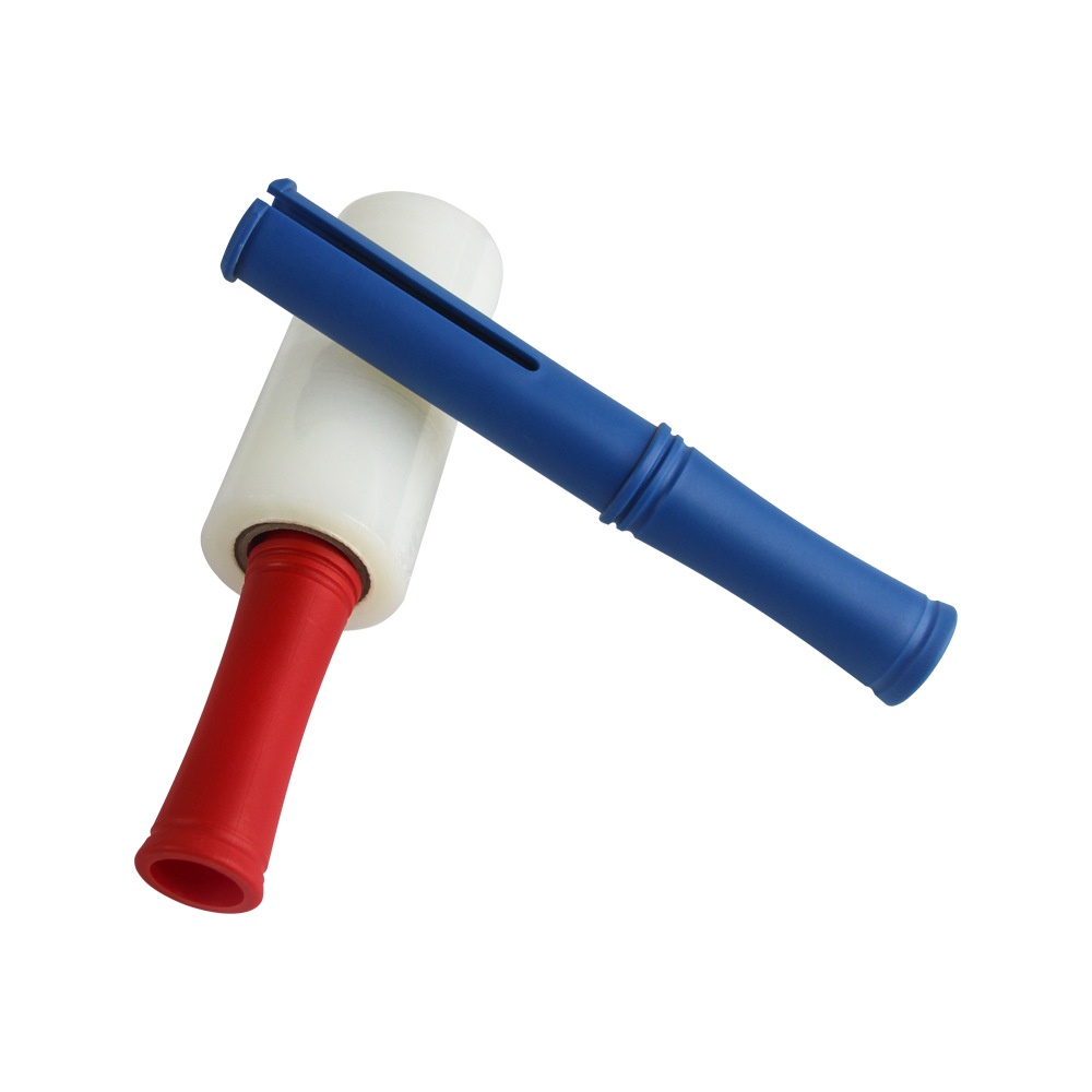 Custom Clear Stretch Wrap for Handle-Equipped Moving Suitcases and Bundled Luggage