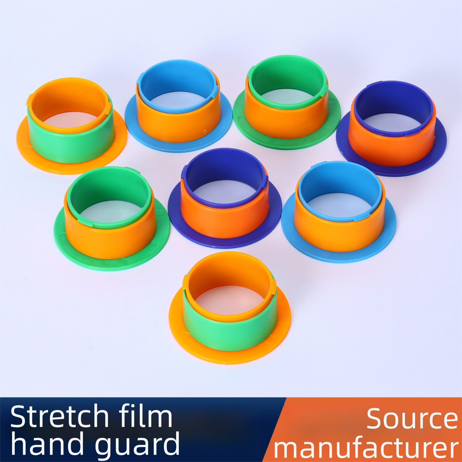 Wrap Film Handle with Thickened Grip Packaging Film Dispenser Handle Plastic Hand Guard Tool