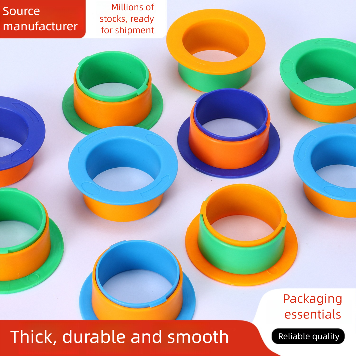 Wrap Film Handle with Thickened Grip Packaging Film Dispenser Handle Plastic Hand Guard Tool