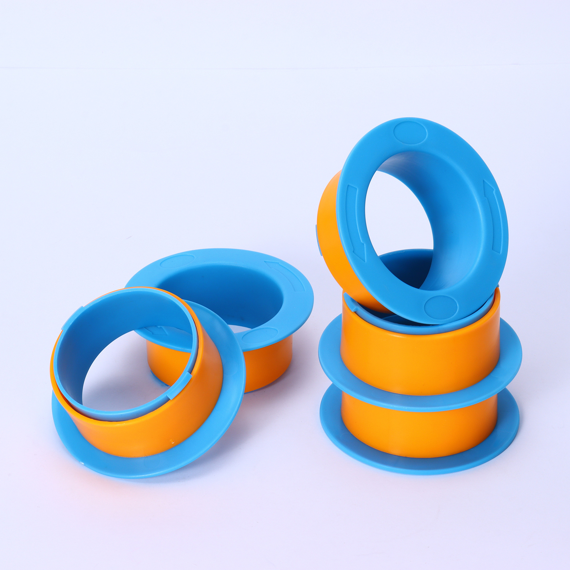 Wrap Film Handle with Thickened Grip Packaging Film Dispenser Handle Plastic Hand Guard Tool