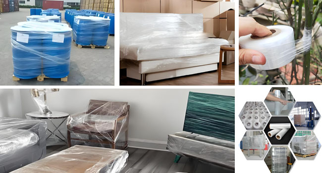 What are the requirements for stretch wrap for different types of goods?