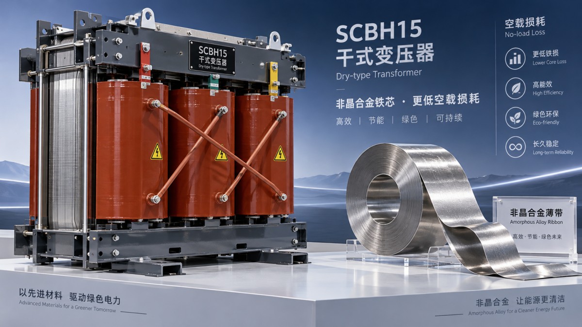 Как аморфный сердечник влияет на потери в сухом трансформаторе SCBH15