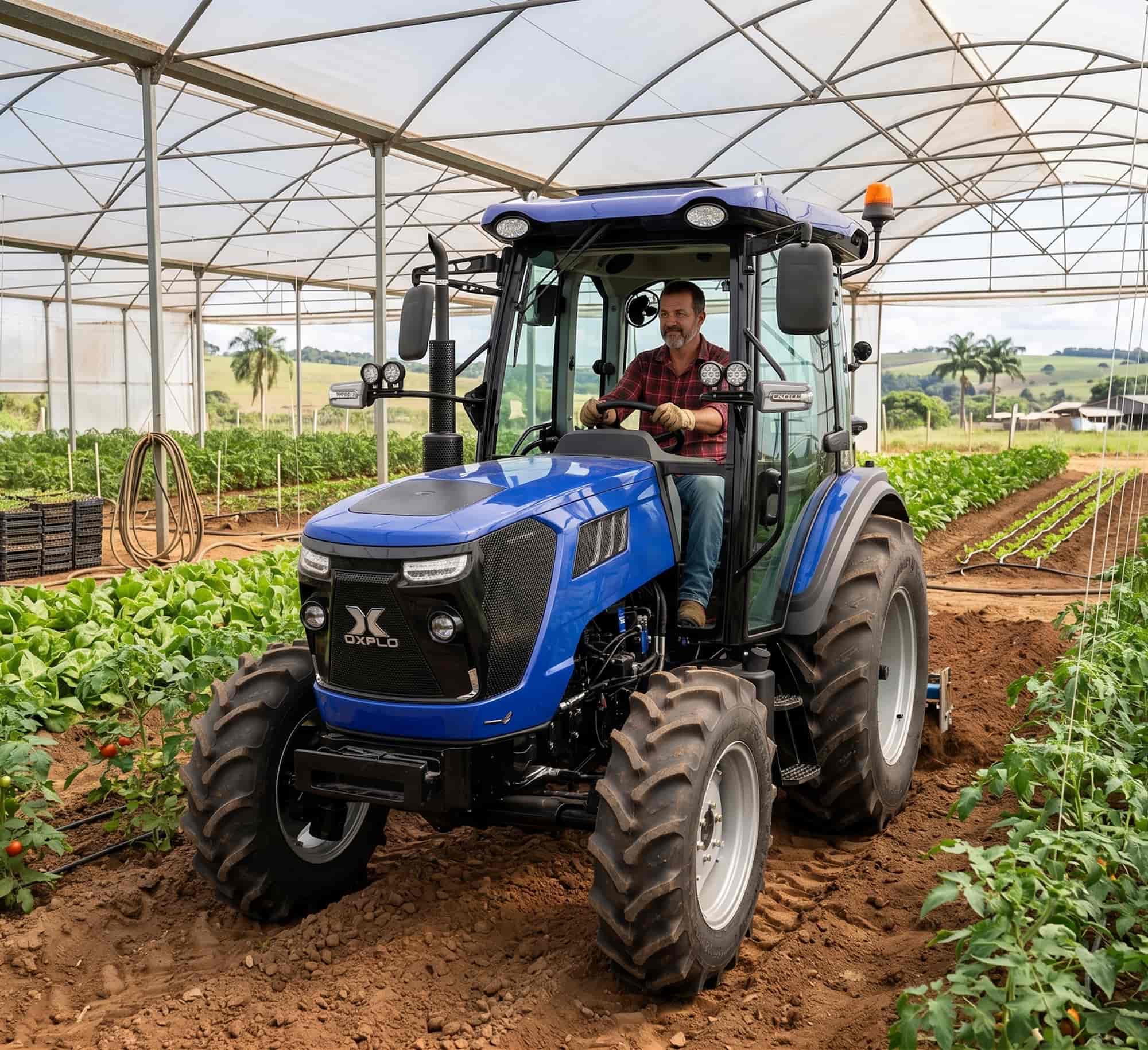 Por que o trator compacto é a melhor escolha para o cultivo em estufas no Brasil?