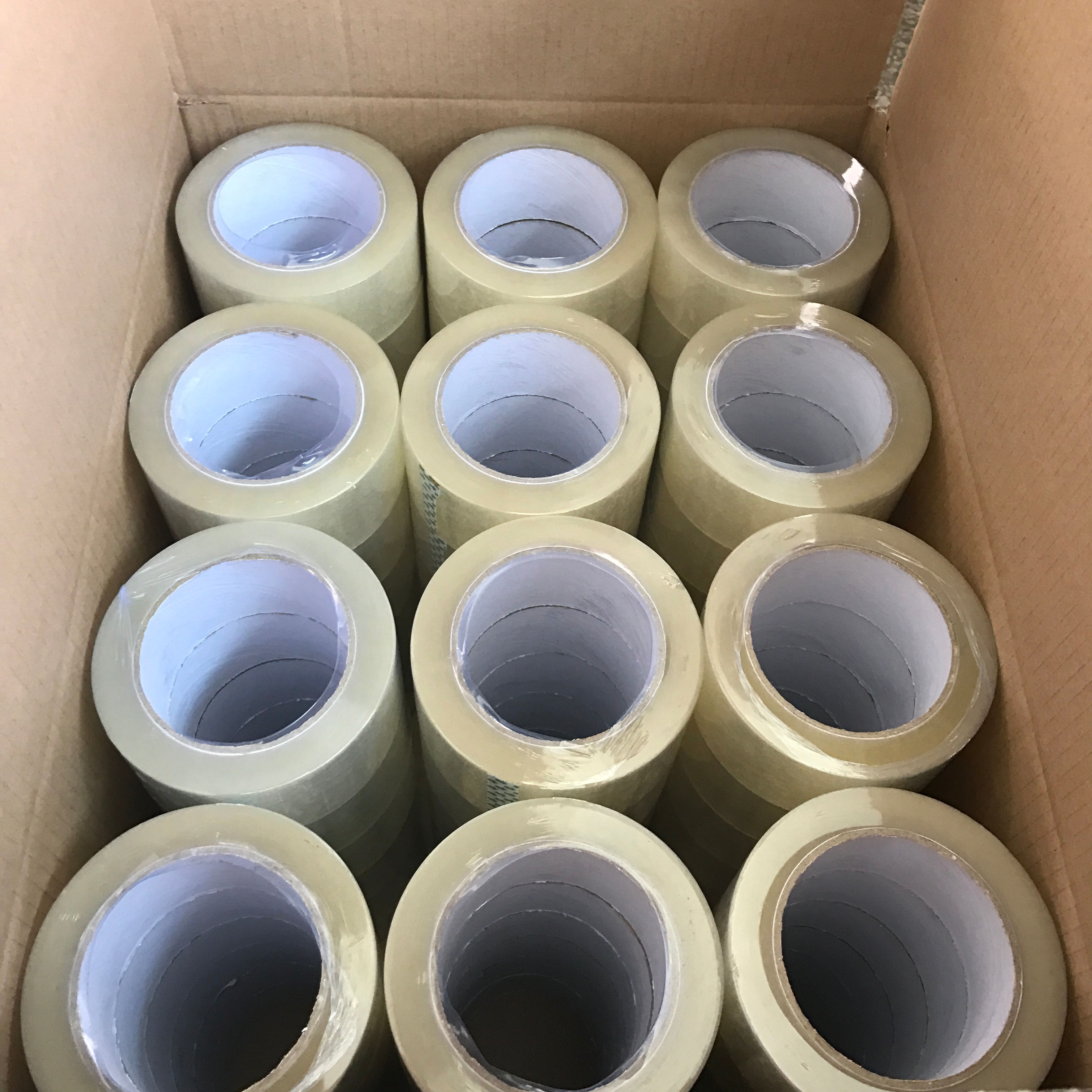 Cinta adhesiva transparente de uretano termofusible impermeable OPP para embalaje y sellado, para uso en oficinas, almacenes, fábricas y hogares.