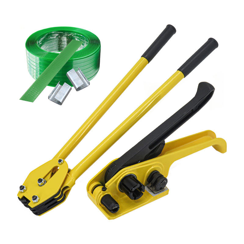 Férula de acero silenciosa para flejadora PET Tensor manual Alicates para flejado Flejes de 12-19 mm Ancho de 16 mm