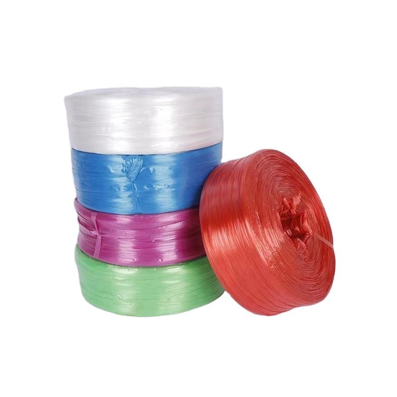 Cuerda de rafia de película plana de PP, ecológica, de alta resistencia, personalizable, para embalaje, con película desgarrable para cordones.