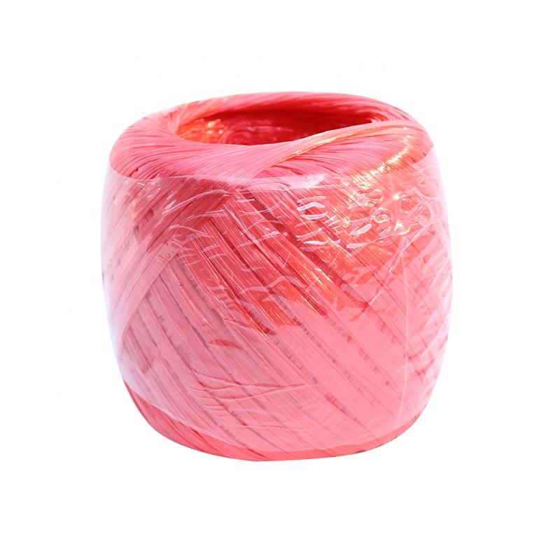 Cuerda de rafia de película plana de PP, ecológica, de alta resistencia, personalizable, para embalaje, con película desgarrable para cordones.