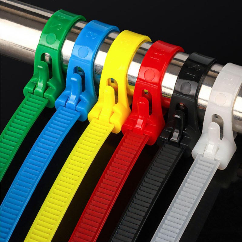 Corbatas de Nylon Ajustables con Cierre de Seguridad - Fabricante de Hebillas de Plástico Reutilizables en Negro/Blanco/Colorido