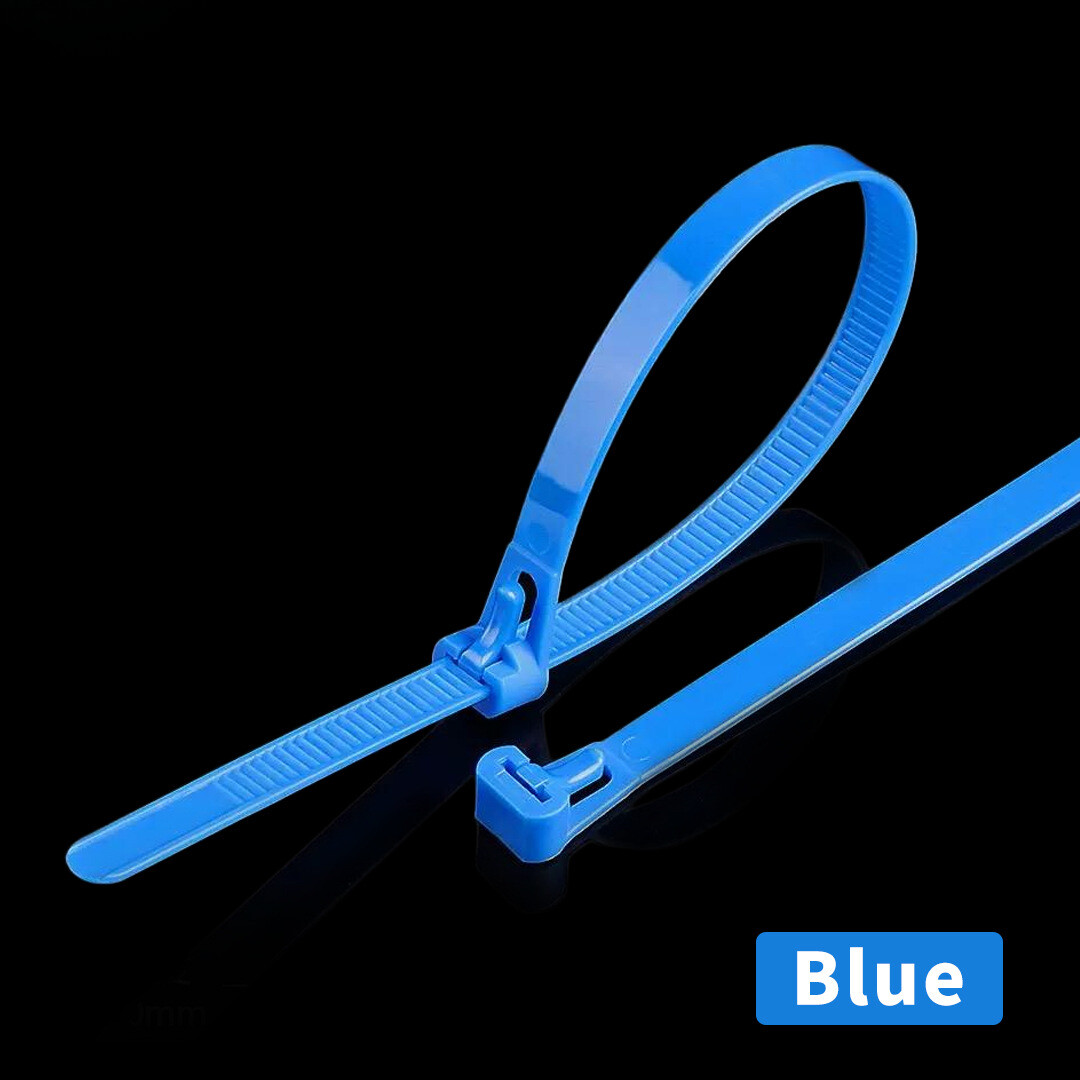 Corbatas de Nylon Ajustables con Cierre de Seguridad - Fabricante de Hebillas de Plástico Reutilizables en Negro/Blanco/Colorido