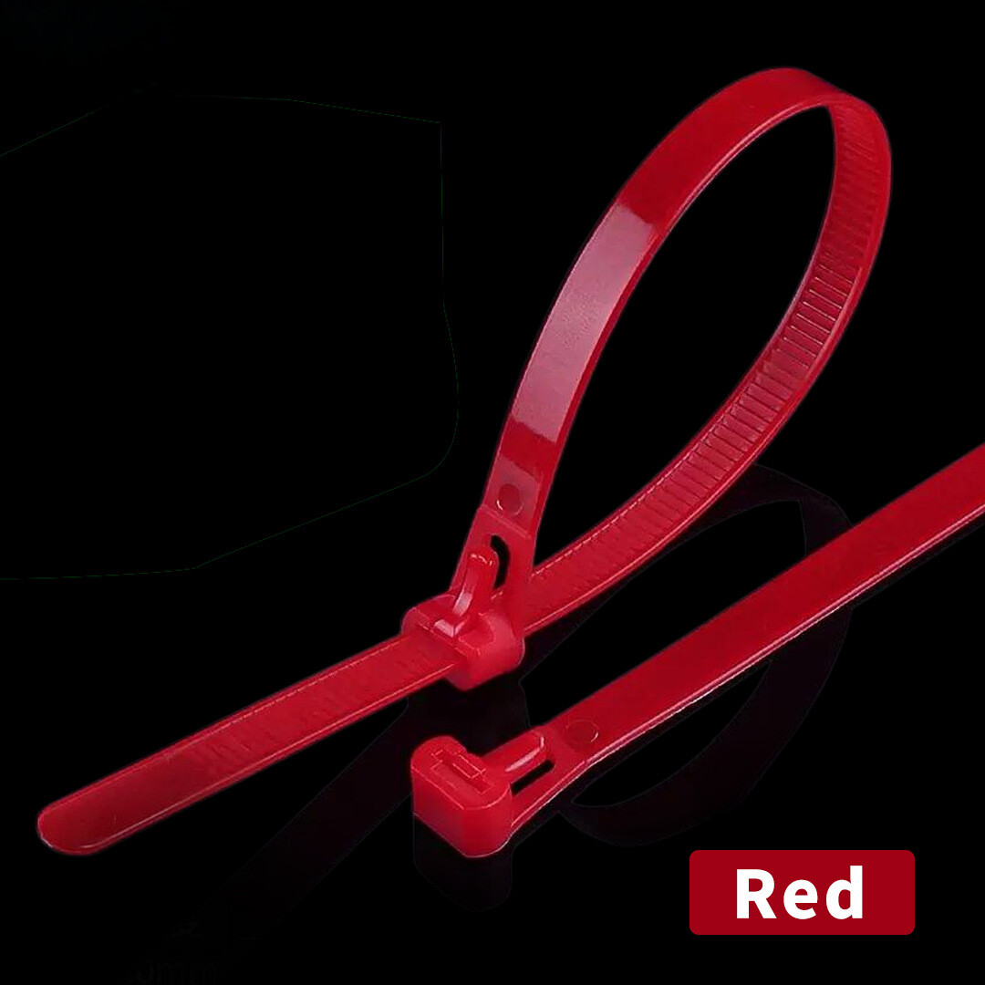 Corbatas de Nylon Ajustables con Cierre de Seguridad - Fabricante de Hebillas de Plástico Reutilizables en Negro/Blanco/Colorido