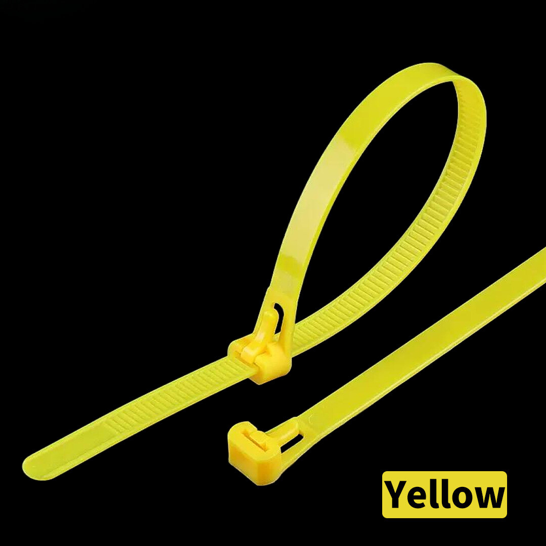 Corbatas de Nylon Ajustables con Cierre de Seguridad - Fabricante de Hebillas de Plástico Reutilizables en Negro/Blanco/Colorido