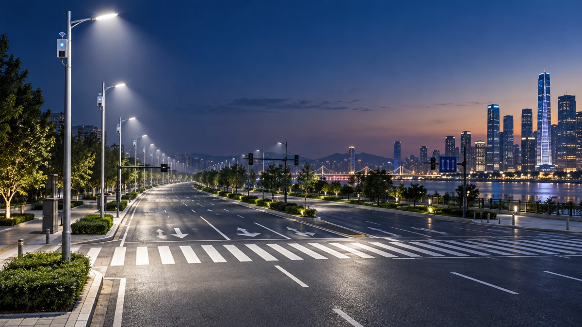 Smart City Street Lighting: Building Safer Roads With Adaptive Controls Iluminación vial para ciudades inteligentes: construcción de carreteras más seguras con controles adaptativos