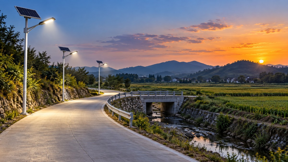 Alumbrado público solar SL-004: ¿es adecuado para caminos rurales de acceso?