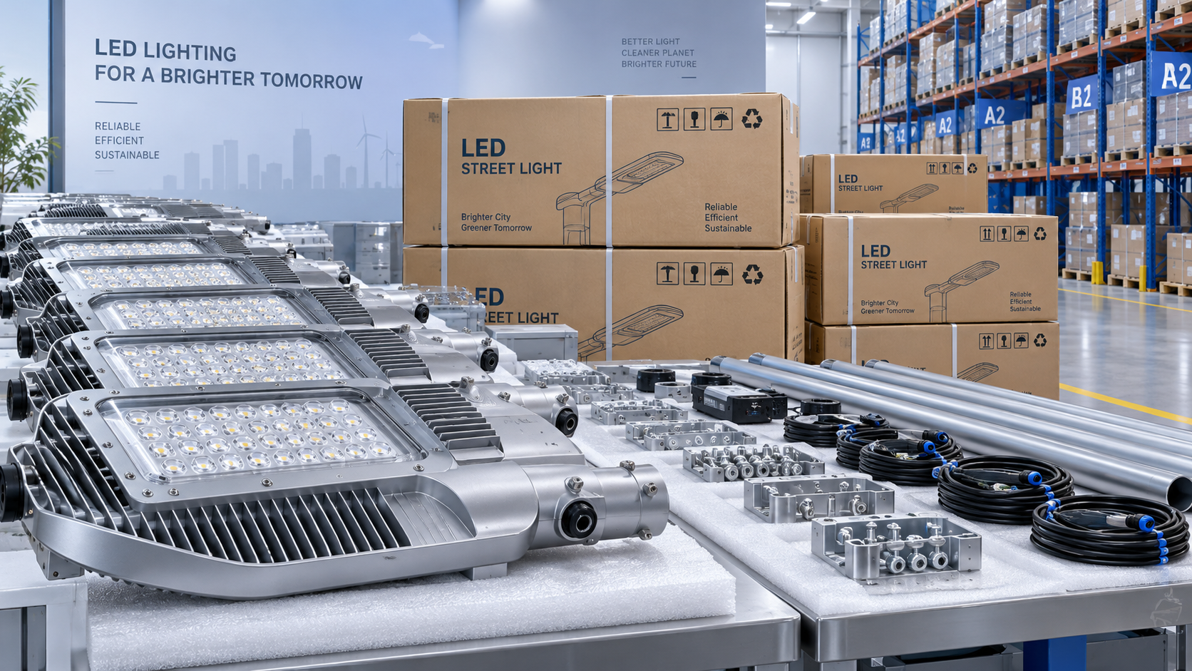 Comparación de los plazos de entrega de los proveedores de luminarias LED para alumbrado público en Europa