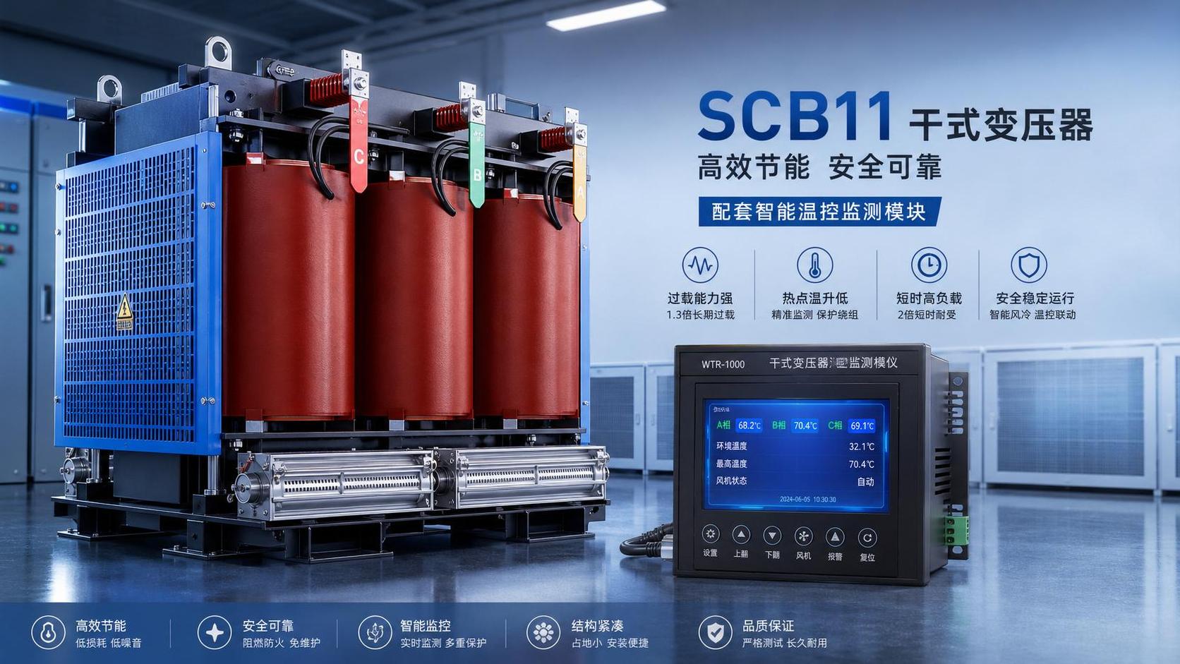 Несущая способность сухого трансформатора SCB11: ключевые пределы, которые нужно знать