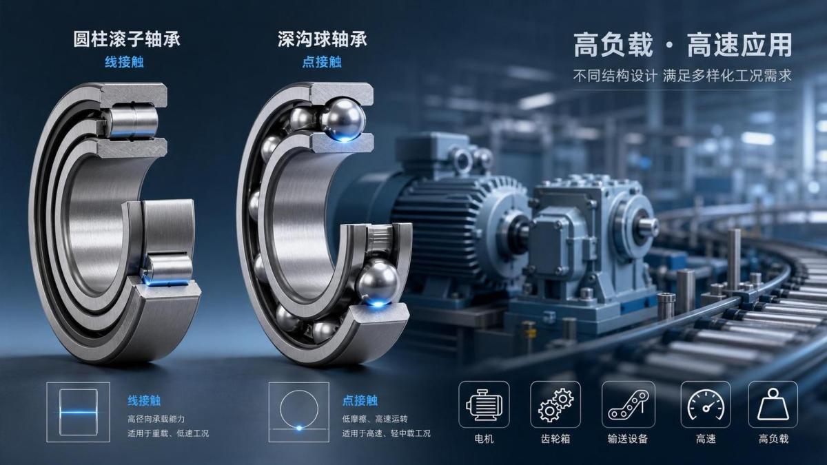 Cylindrical Roller Bearing vs Ball Bearing: Key Differences in Load and Speed
