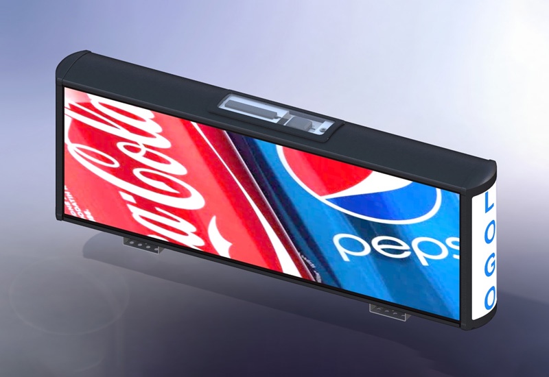 Такси-экраны P2.5 (уличные): запущены в массовое 