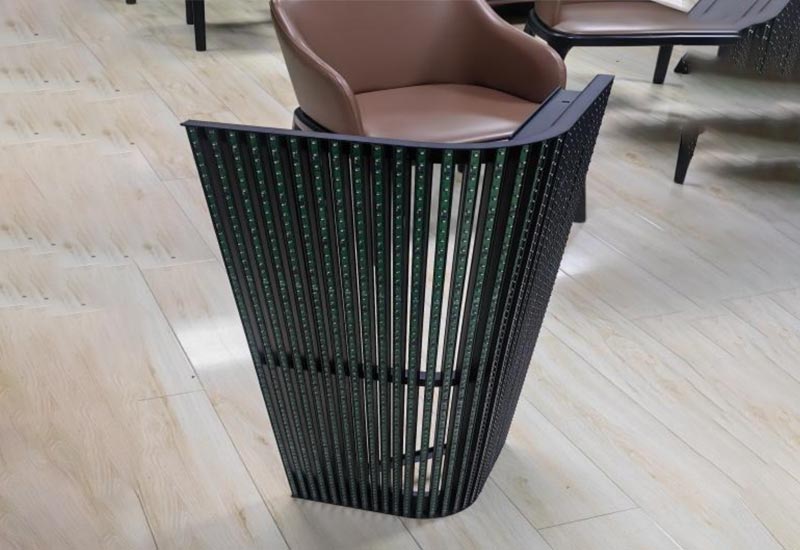 3D-изображение выводится на фасад здания.