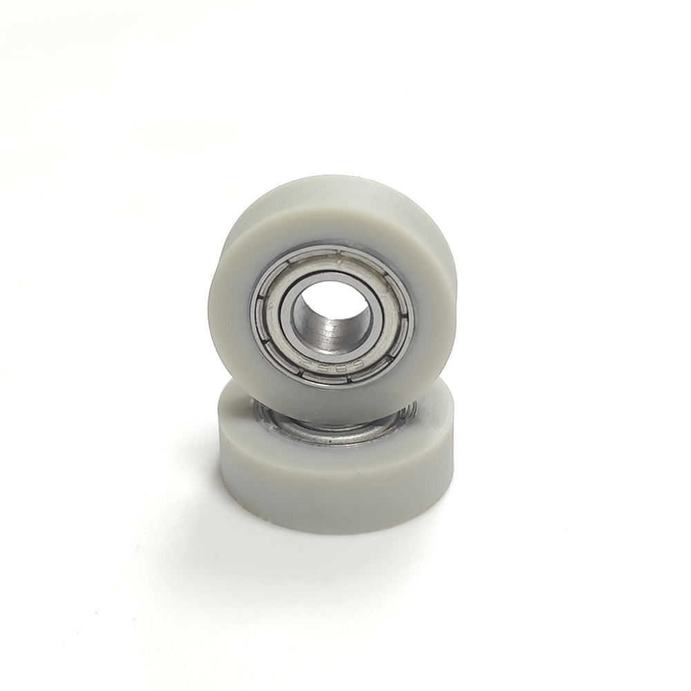 Customized Chrome Steel Deep Groove Ball Bearing PU Coated Roller Wheels Rubber Silicone Pulley Plastic Coating Conveyor Belt