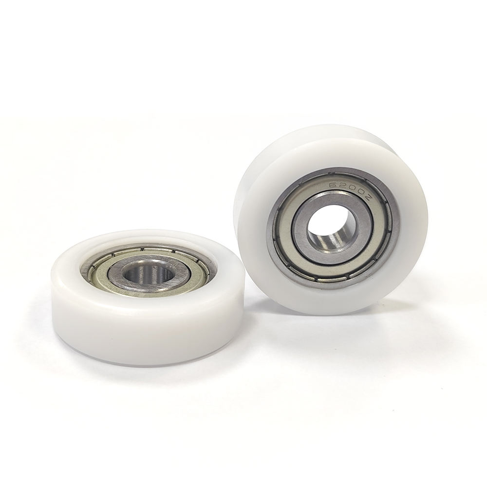 High Quality 6200 ZZ Rubber Plastic Coated Bearings OEM Custom Sliding Window Door Pulley 20mm Bore 3 Year Warranty
