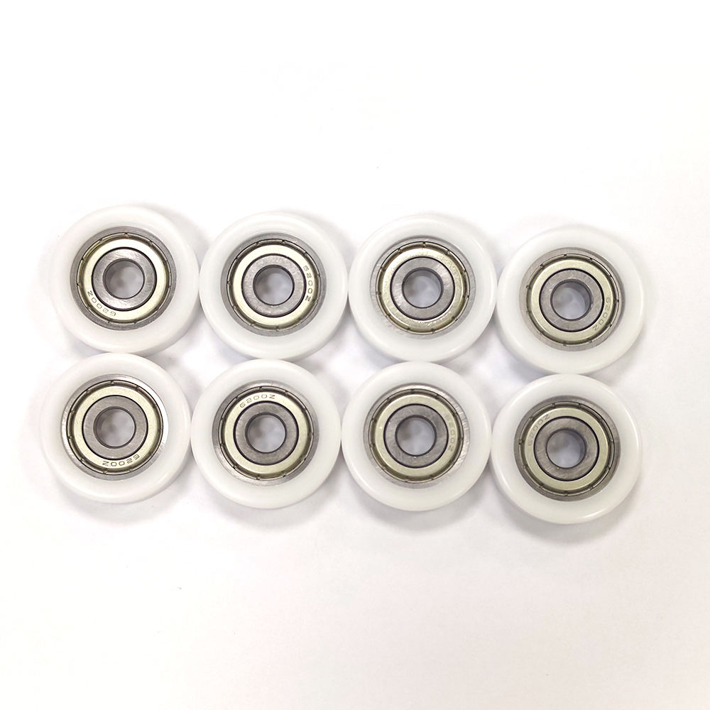 High Quality 6200 ZZ Rubber Plastic Coated Bearings OEM Custom Sliding Window Door Pulley 20mm Bore 3 Year Warranty