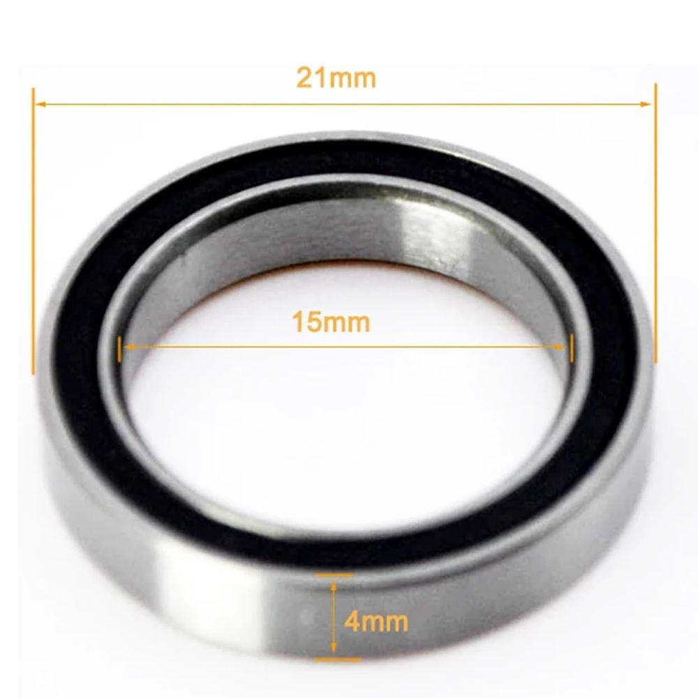 Thin Section 6702ZZ Hybrid Ceramic Ball Bearings 15x21x4mm Bike Robot Micro 6700 6701 6702 ZZ Deep Groove Bearing Bearing Steel